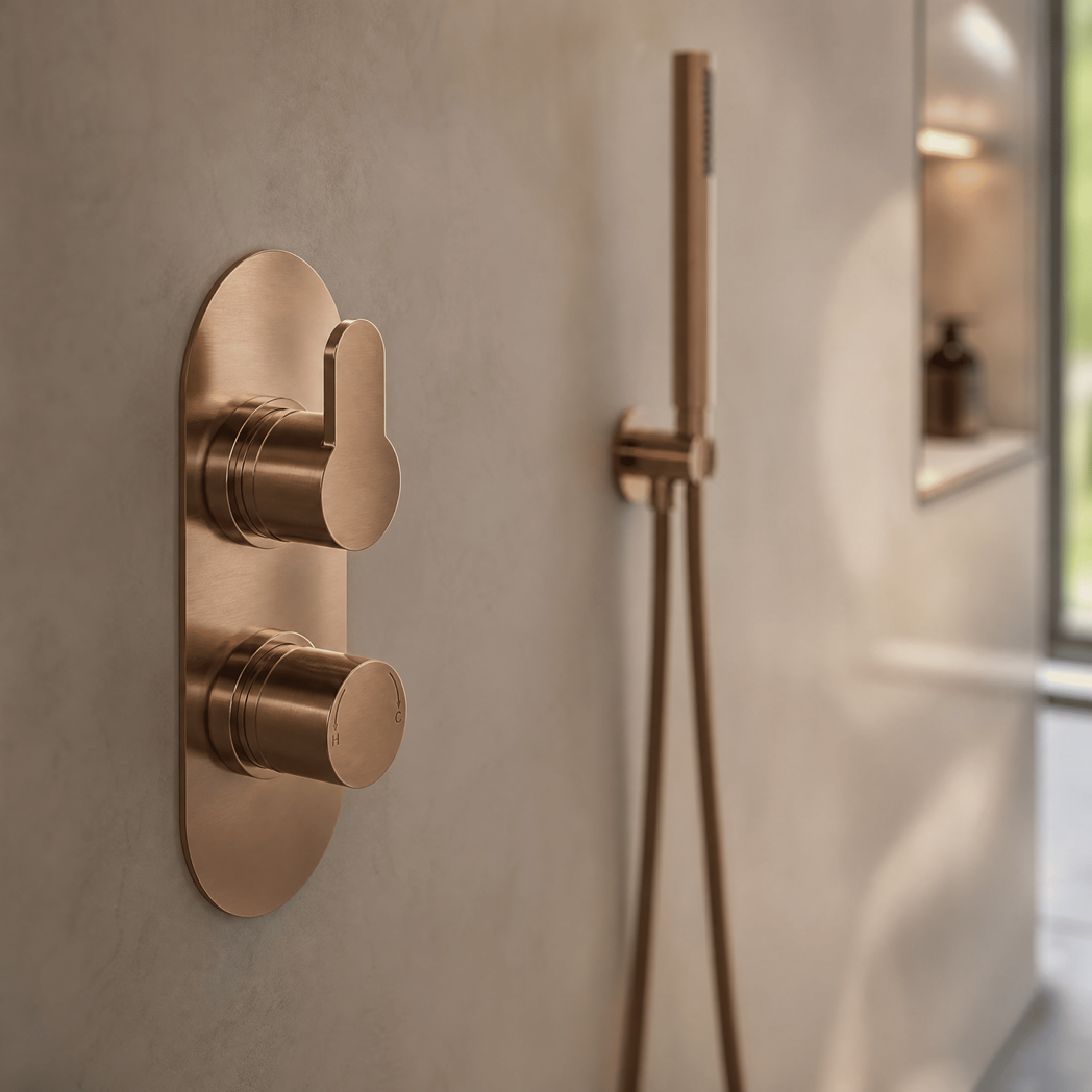 Astor Thermostatic 2 Outlet Concealed Shower Valve With Diverter