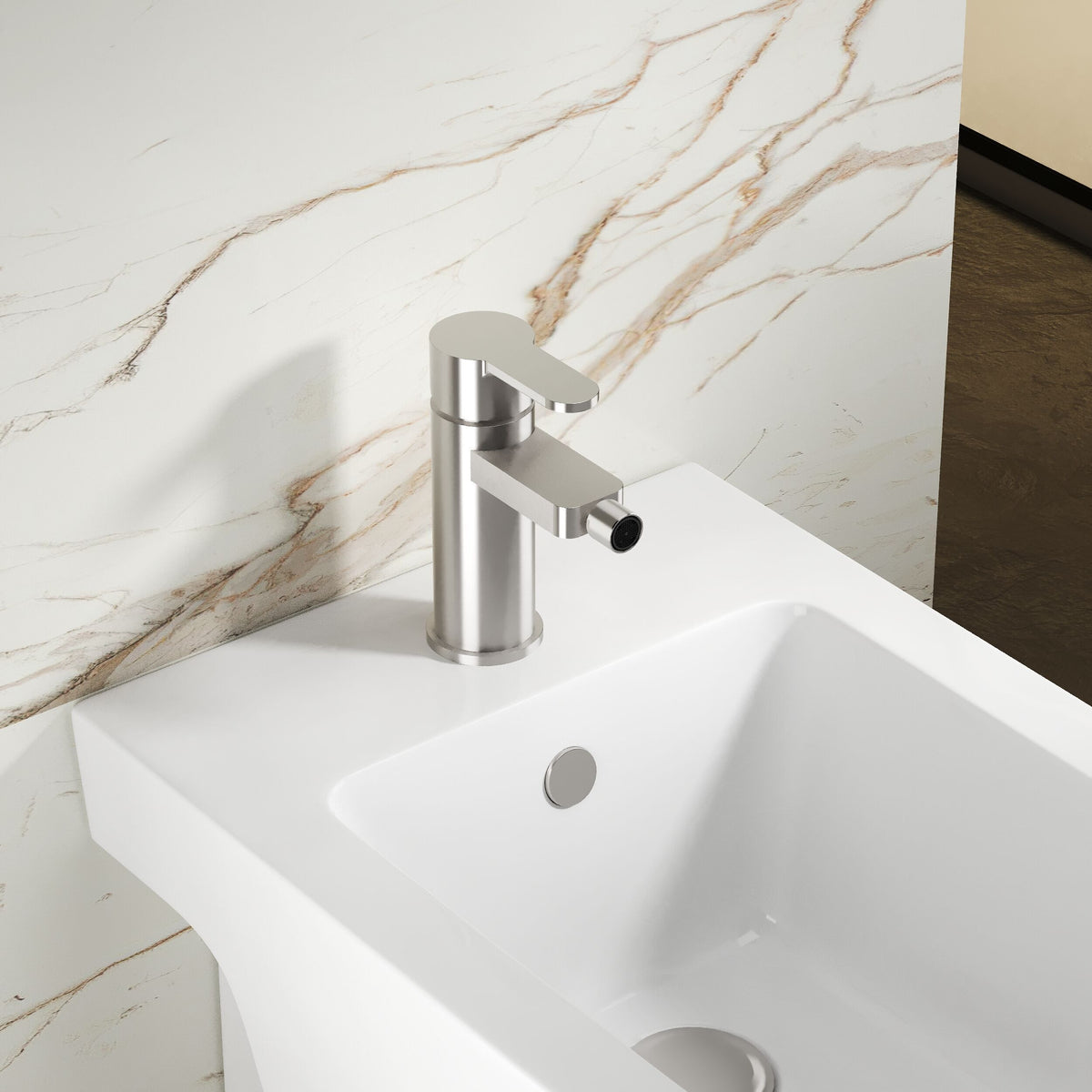 Astor Mono Bidet Mixer Tap With Pop-up Waste - Chrome