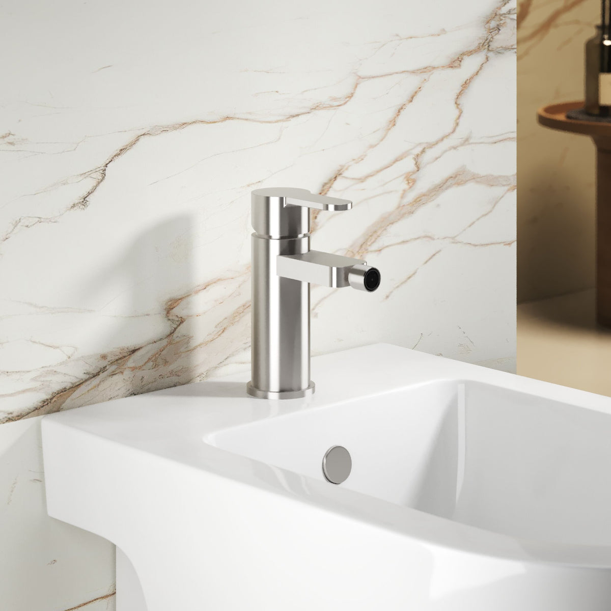 Astor Mono Bidet Mixer Tap With Pop-up Waste - Chrome