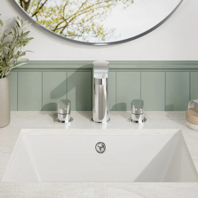 Astor 3 Hole Basin Mixer Tap With Pop-Up Waste - Chrome