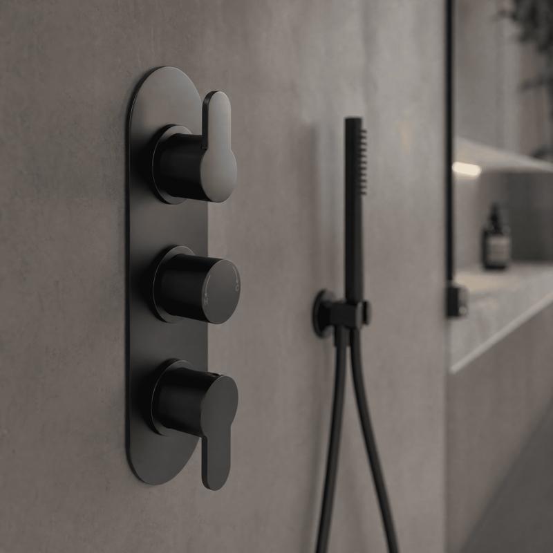 Astor 2 Outlet Thermostatic Concealed Shower Valve With Diverter