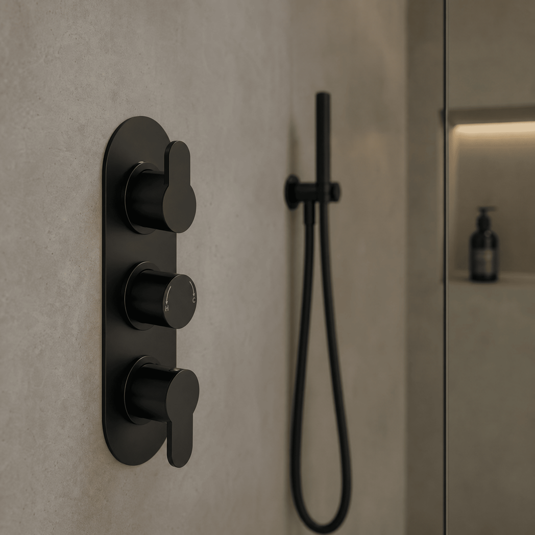 Astor 2 Outlet Thermostatic Concealed Shower Valve With Diverter