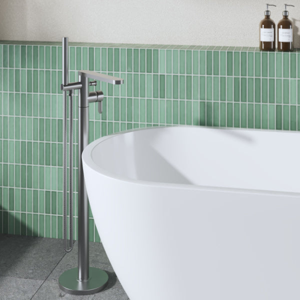 Astor Floor Mounted Bath Shower Mixer Tap With Handset