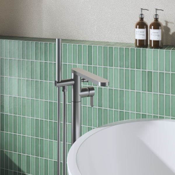 Astor Floor Mounted Bath Shower Mixer Tap With Handset
