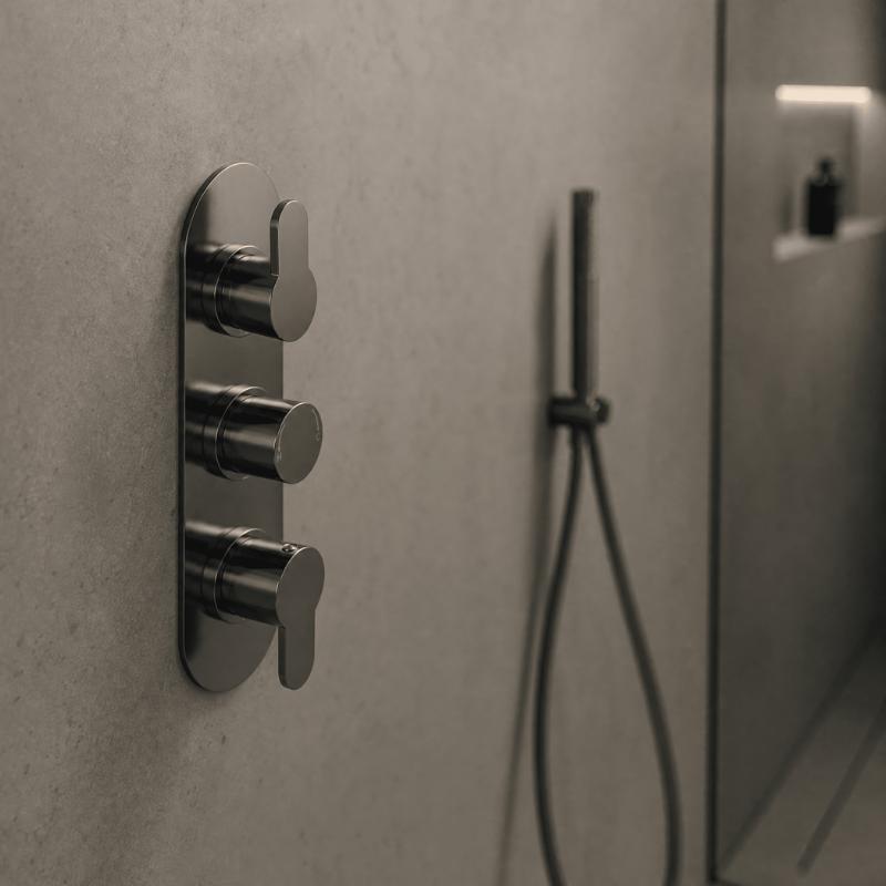 Astor 2 Outlet Thermostatic Concealed Shower Valve With Diverter