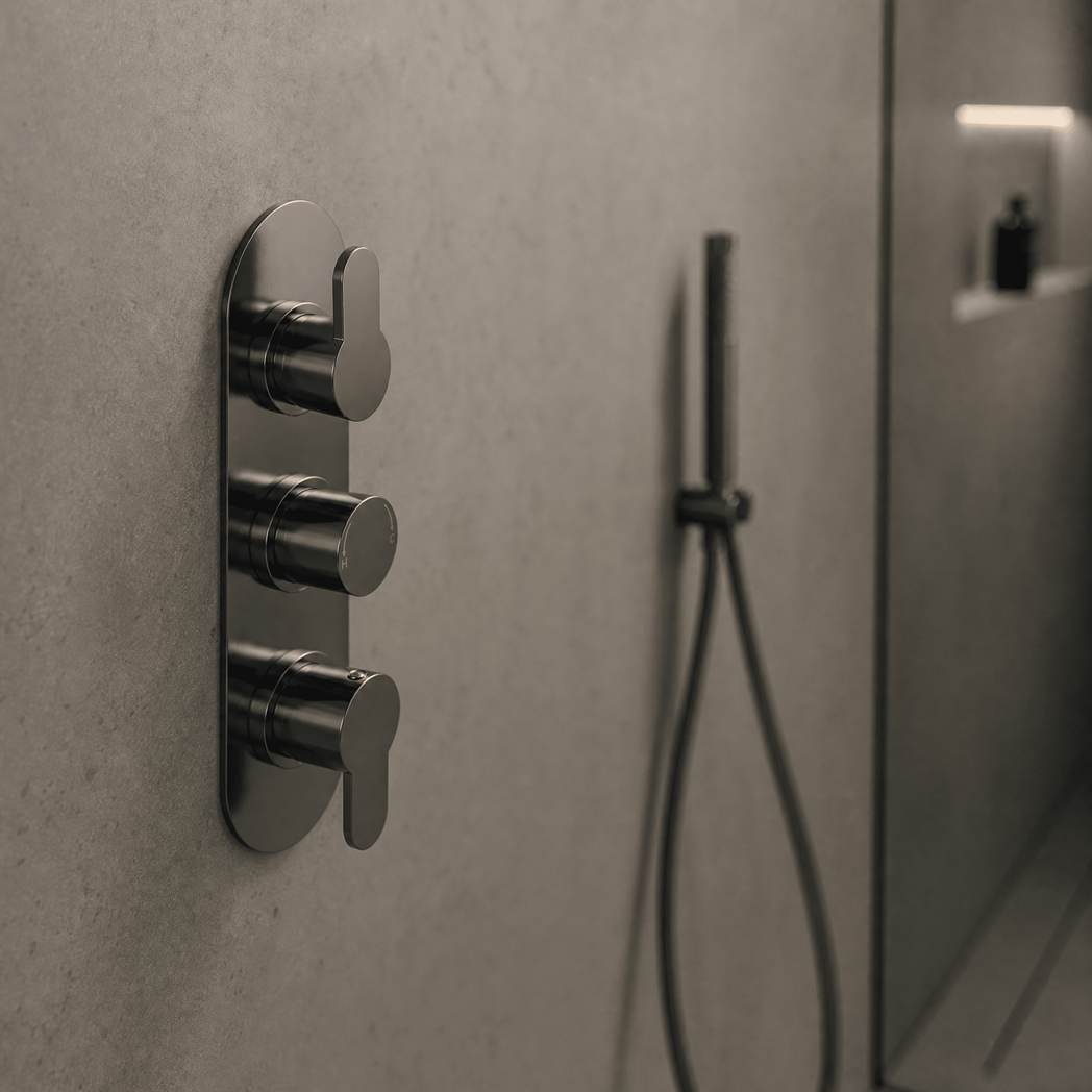 Astor 2 Outlet Thermostatic Concealed Shower Valve With Diverter