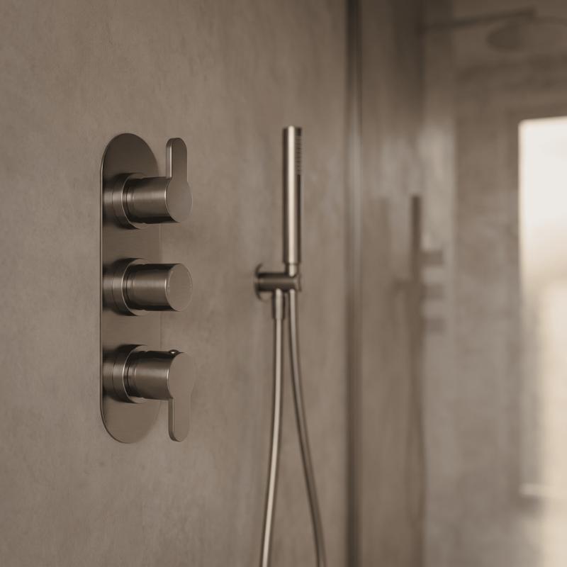 Astor 2 Outlet Thermostatic Concealed Shower Valve With Diverter