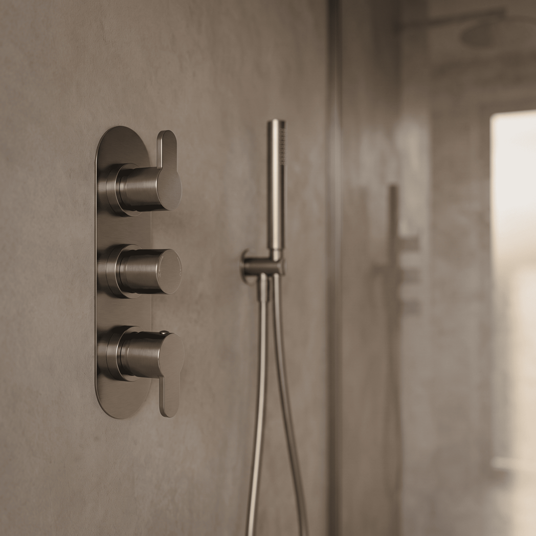 Astor 2 Outlet Thermostatic Concealed Shower Valve With Diverter