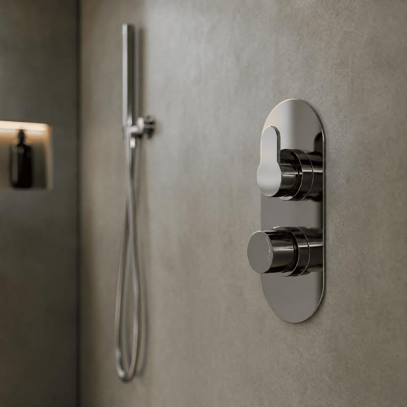 Astor Thermostatic 2 Outlet Concealed Shower Valve With Diverter