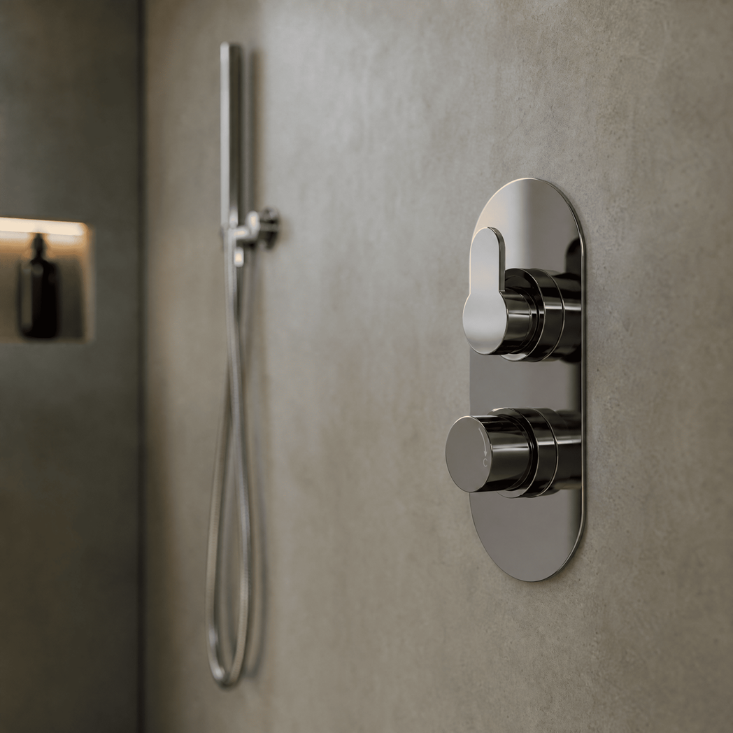 Astor Thermostatic 2 Outlet Concealed Shower Valve With Diverter