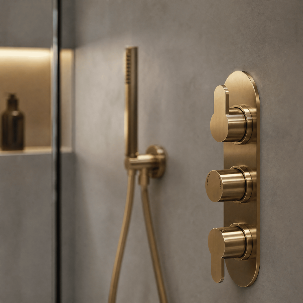 Astor 2 Outlet Thermostatic Concealed Shower Valve With Diverter