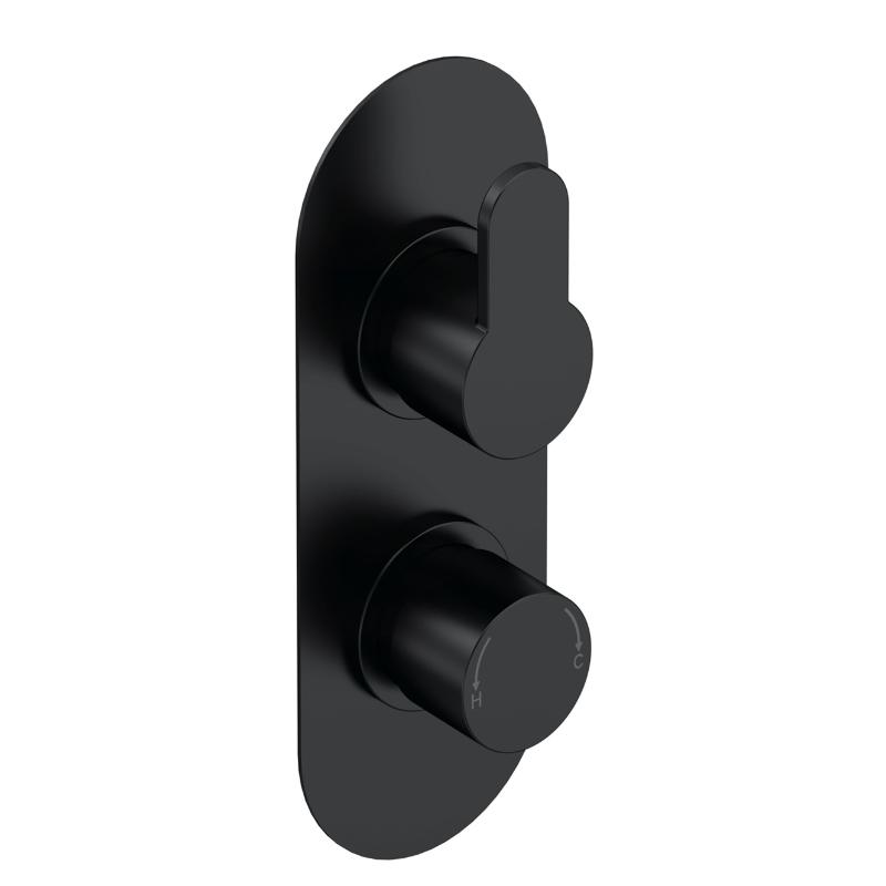 Astor Thermostatic 2 Outlet Concealed Shower Valve With Diverter