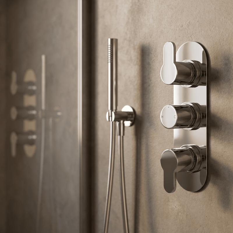 Astor Thermostatic 2 Outlet Concealed Shower Valve