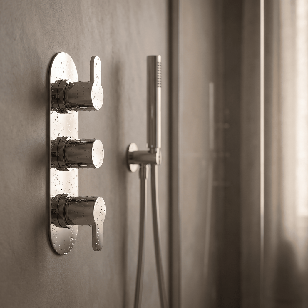 Astor 2 Outlet Thermostatic Concealed Shower Valve With Diverter