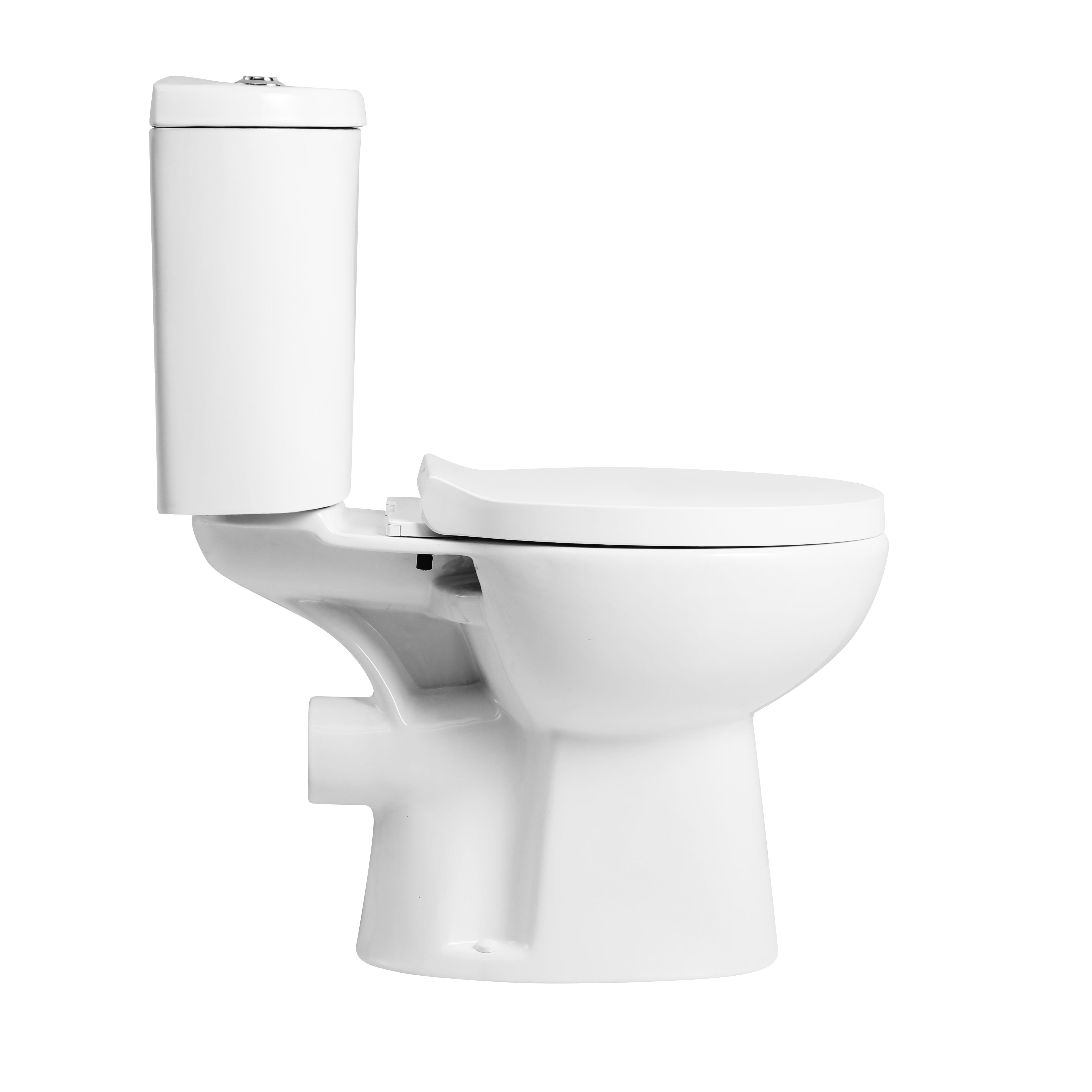 Basics Close Coupled Toilet with Soft Close Seat & Cistern - White