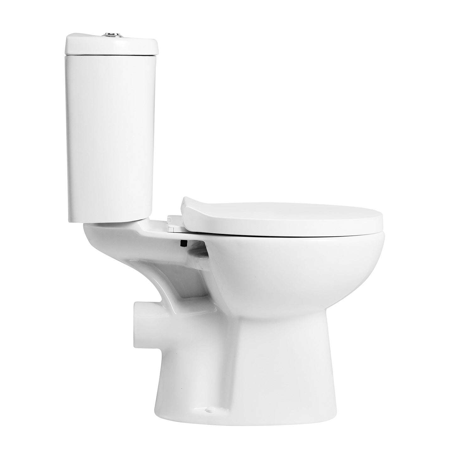 Basics Close Coupled Toilet And Full Pedestal Basin Suite - White