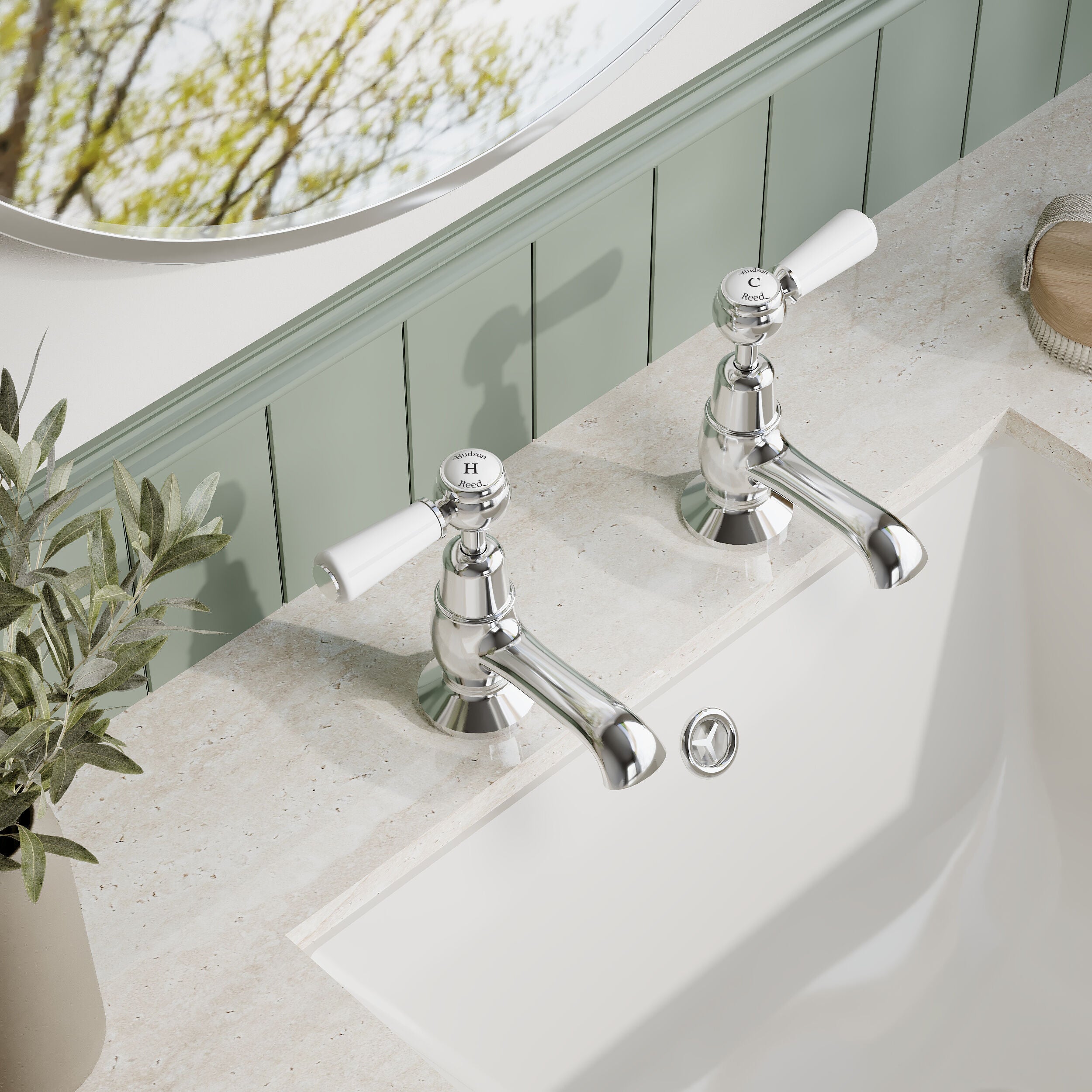 Claremont Topaz Lever Basin Taps Pair