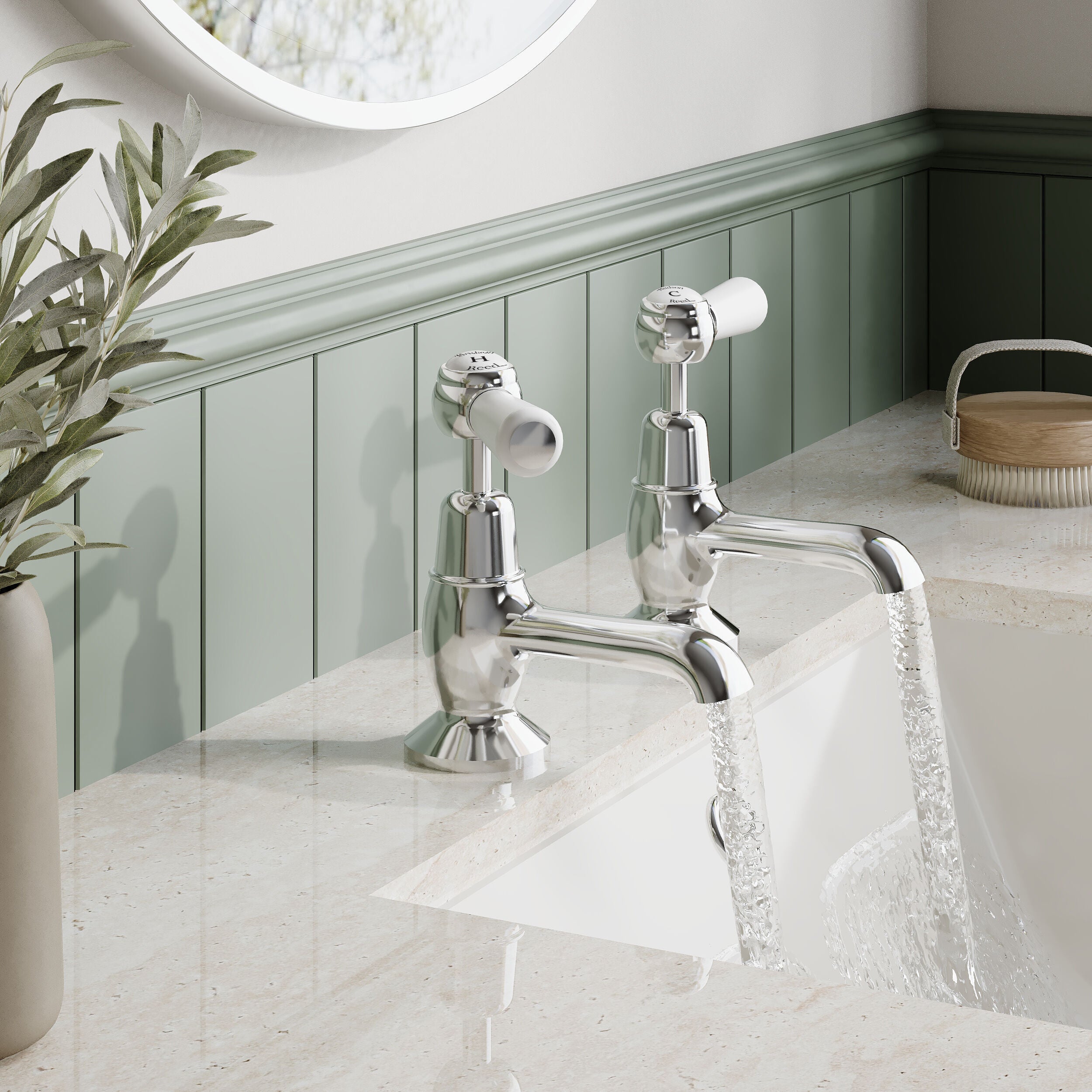 Claremont Topaz Lever Basin Taps Pair