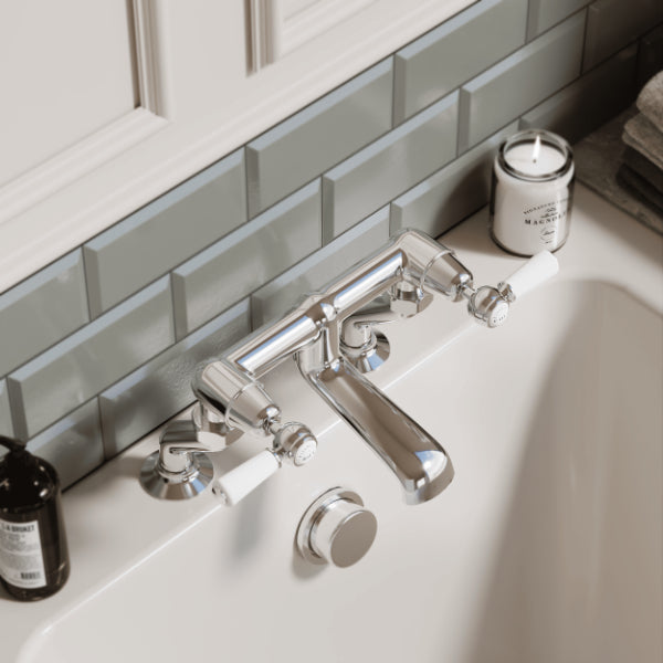 Claremont Deck Mounted Lever Bath Filler Tap
