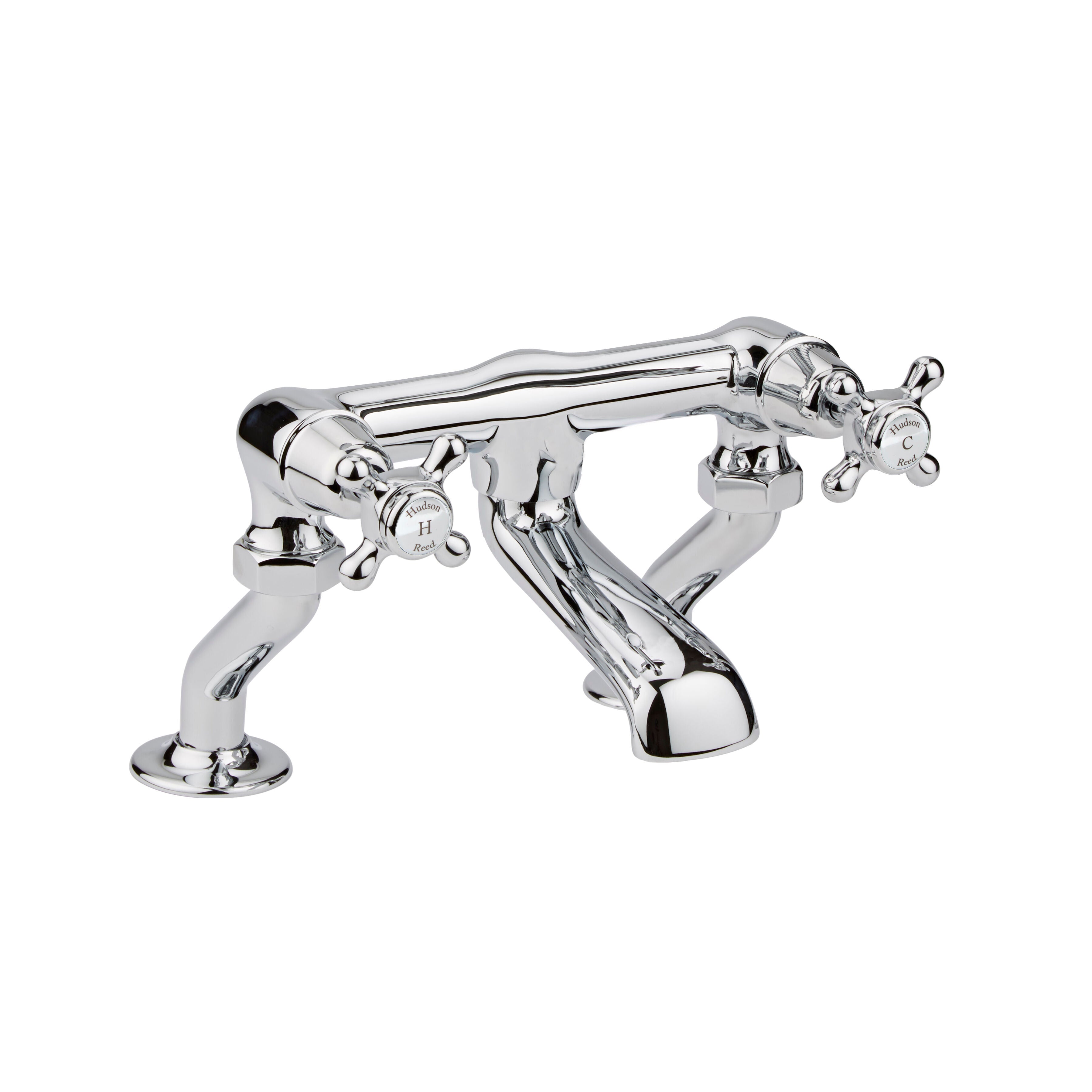 Claremont Topaz Crosshead Deck Mounted Bath Filler Tap