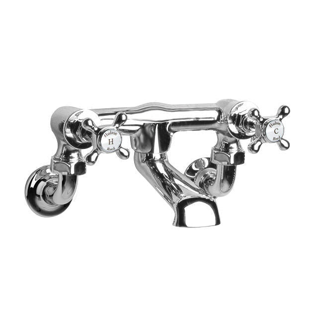 Claremont Topaz Crosshead Wall Mounted Bath Filler Tap