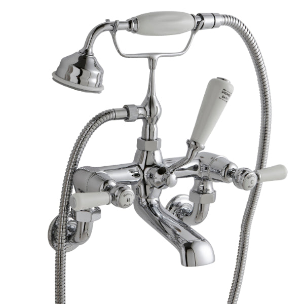 Claremont Traditional Wall Mounted Bath Shower Mixer Tap