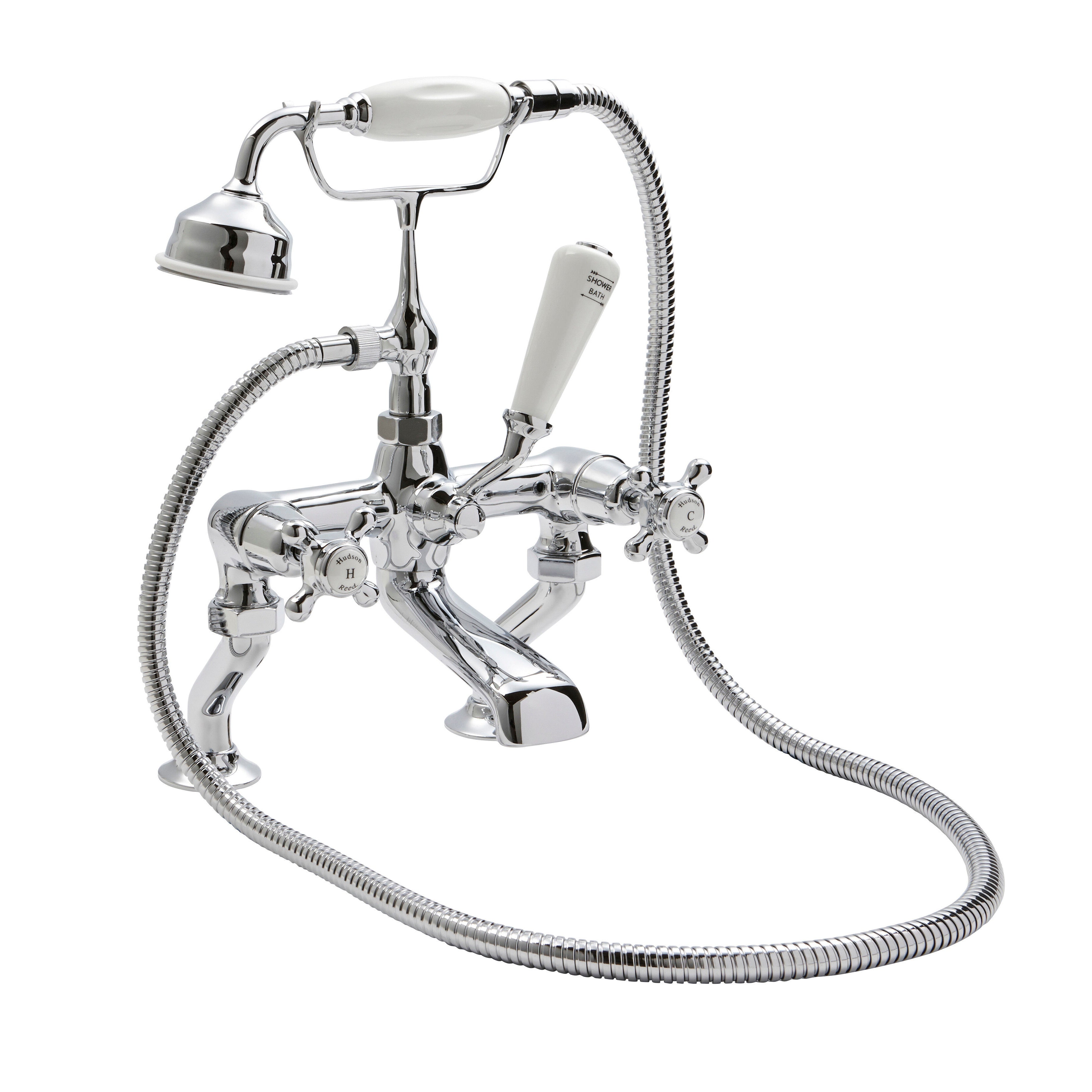Claremont Topaz Dome Deck Mounted Bath Shower Mixer Tap