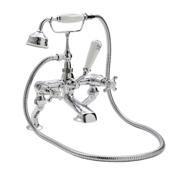 Claremont Dome Deck Mounted Bath Shower Mixer Tap