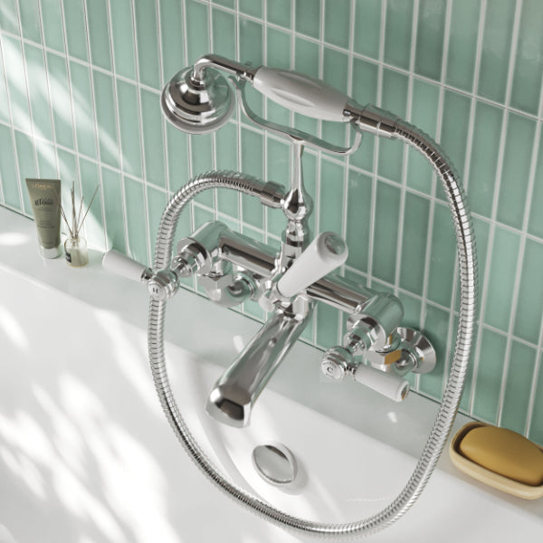 Claremont Wall Mounted Bath Shower Mixer Tap