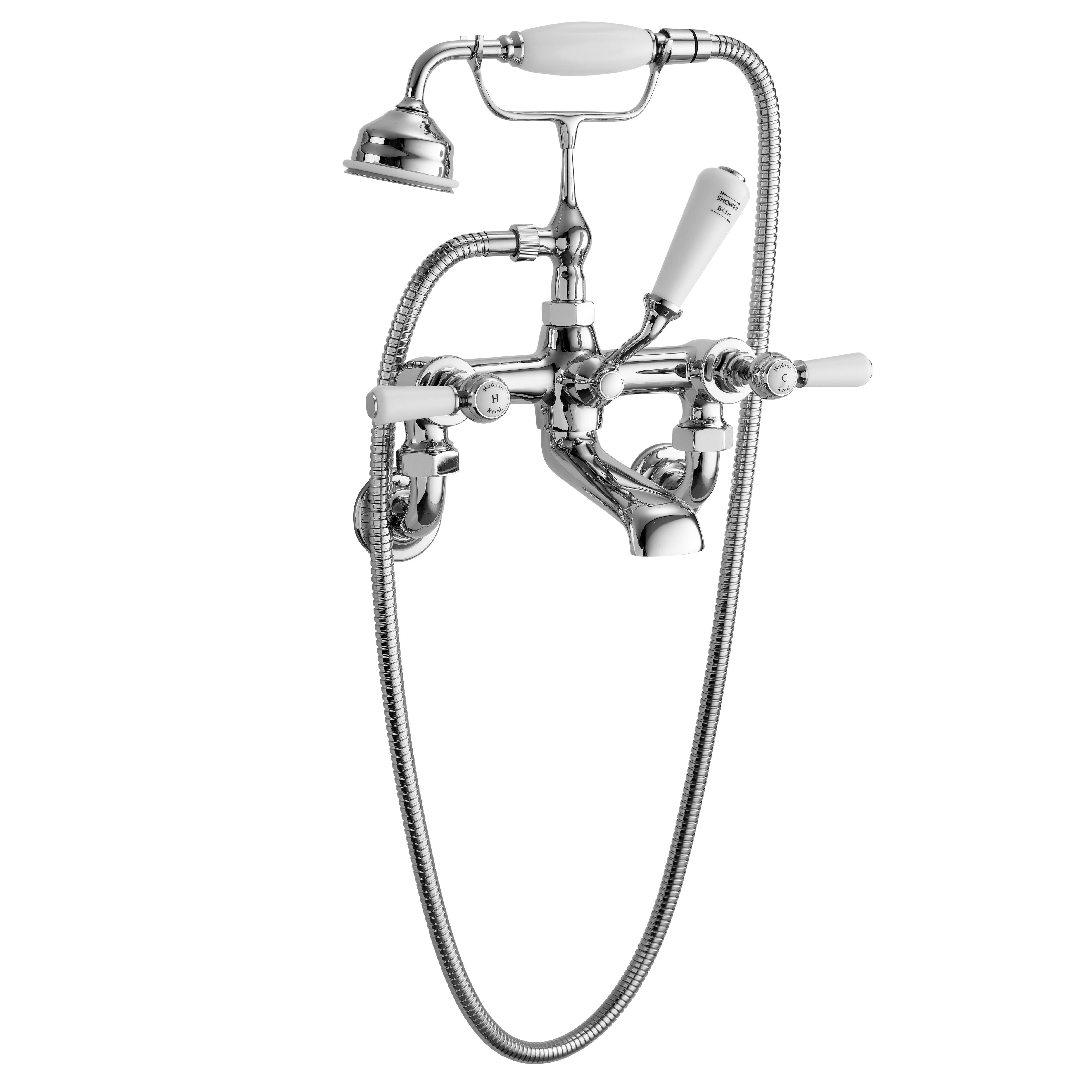 Claremont Topaz Wall Mounted Bath Shower Mixer Tap
