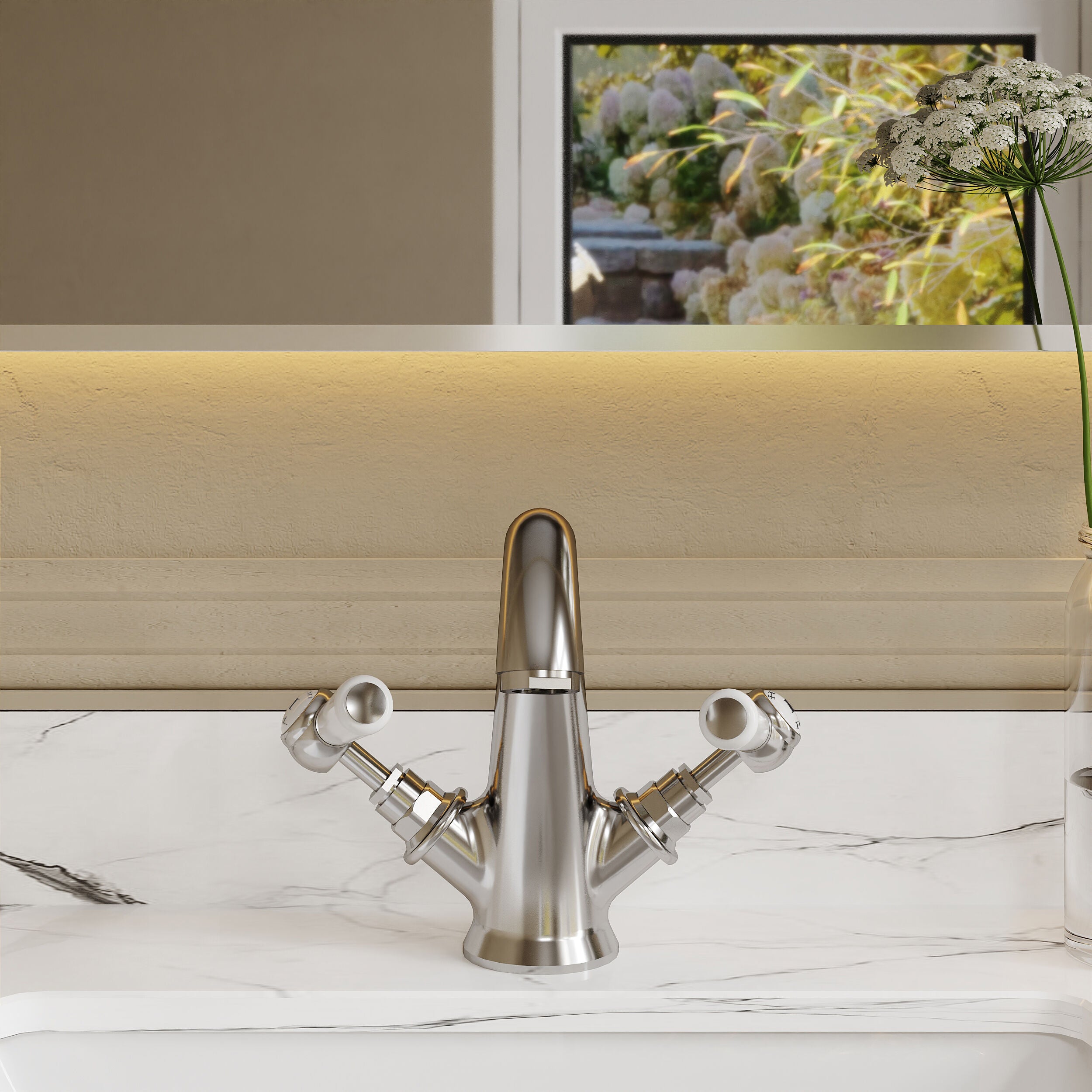 Claremont Topaz Lever Mono Basin Mixer Tap with Pop Up Waste