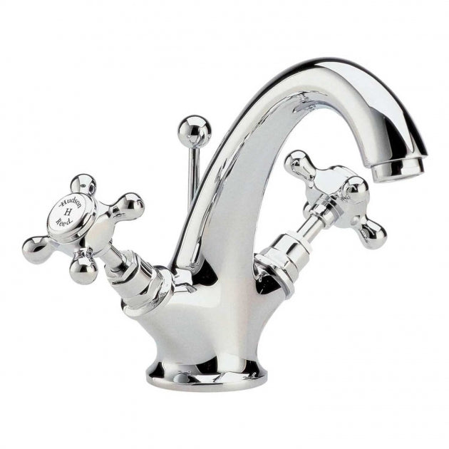 Claremont Topaz Hexagonal Collar Mono Basin Mixer Tap with Pop Up Waste