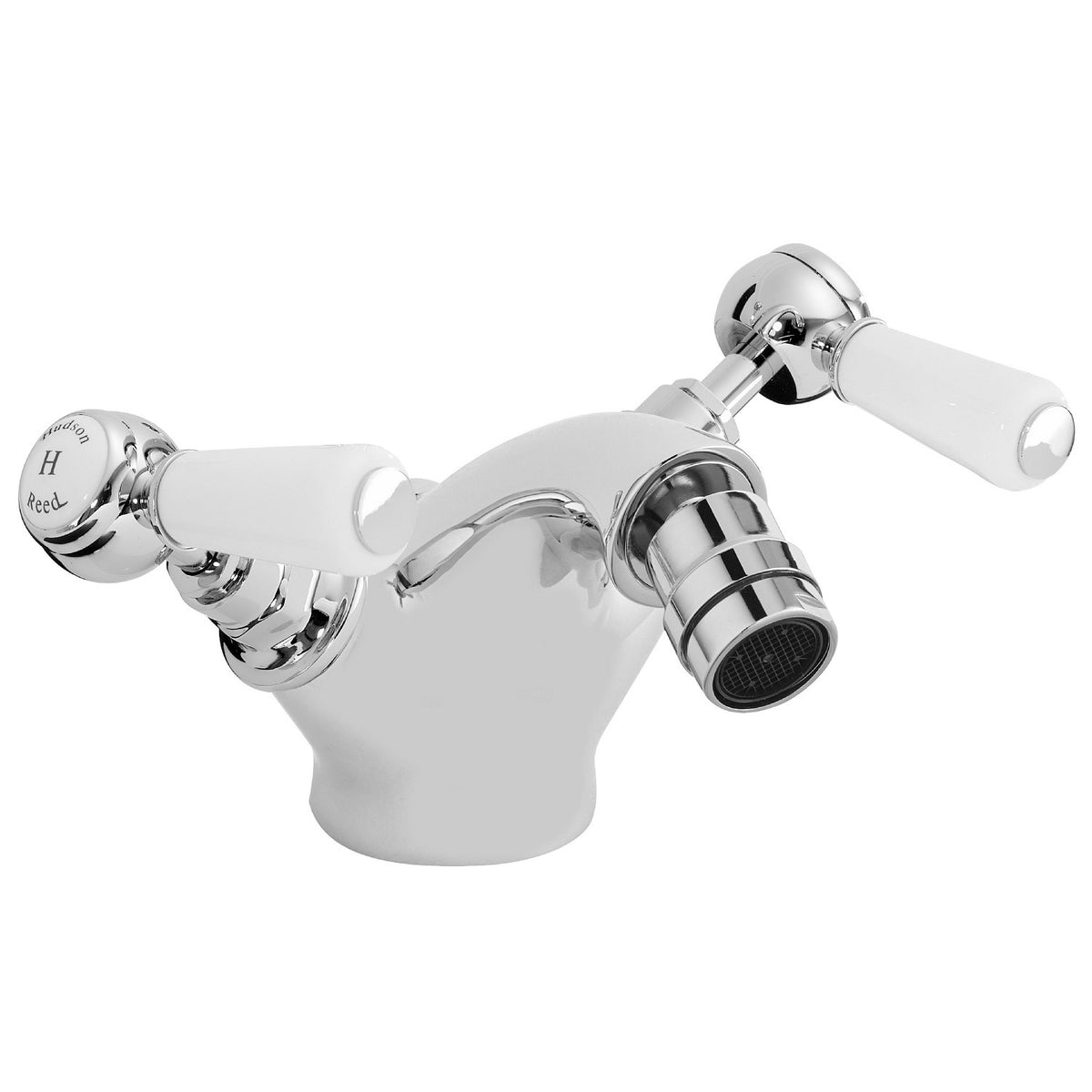 Claremont Hexagonal Lever Handle Bidet Mixer Tap With Waste