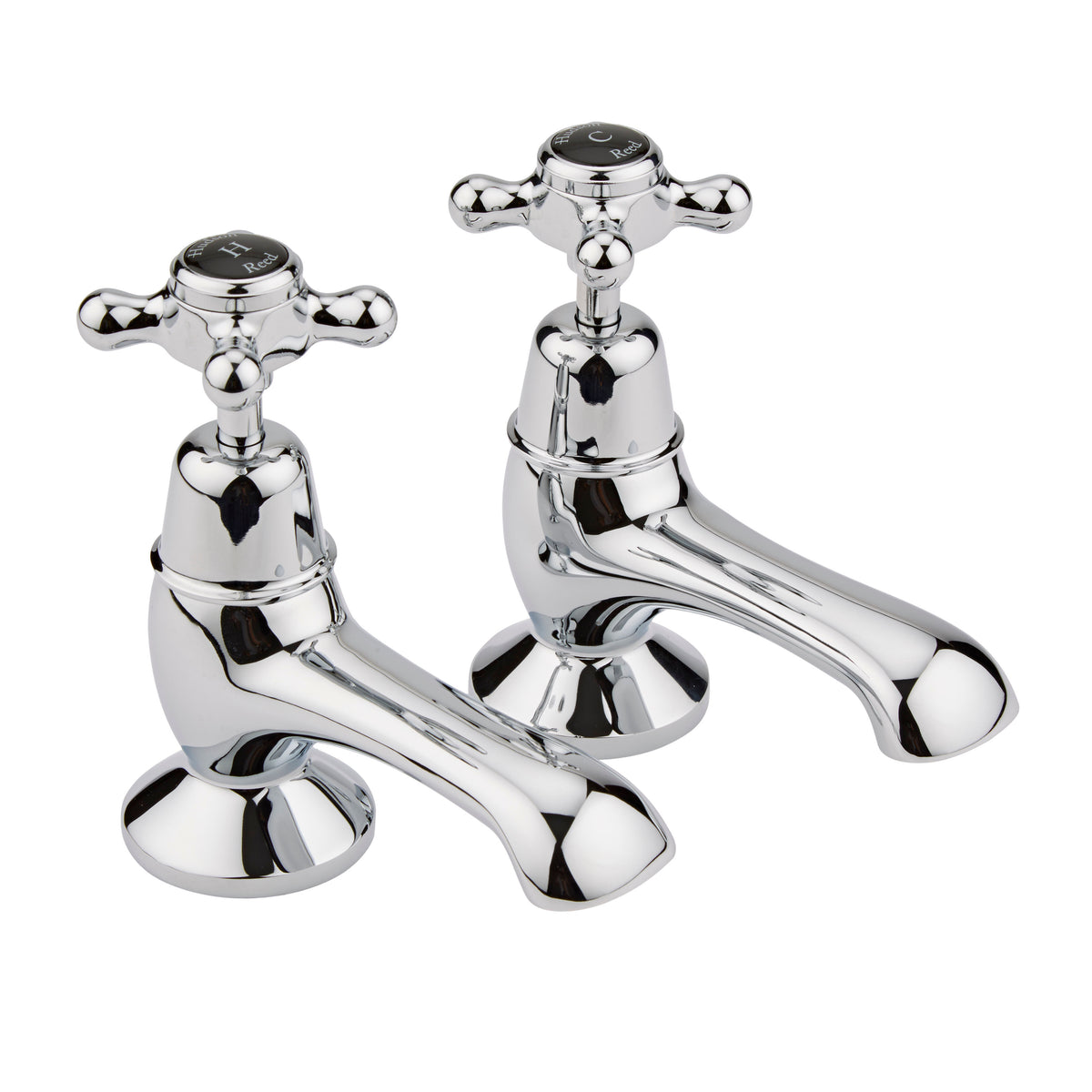 Claremont Topaz Dome Bath Pillar Taps
