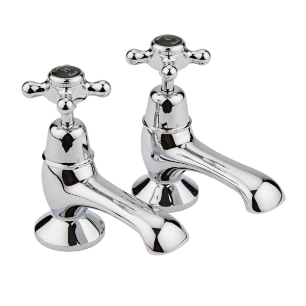 Claremont Dome Bath Pillar Taps