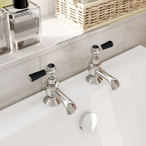 Claremont Lever Bath Pillar Taps