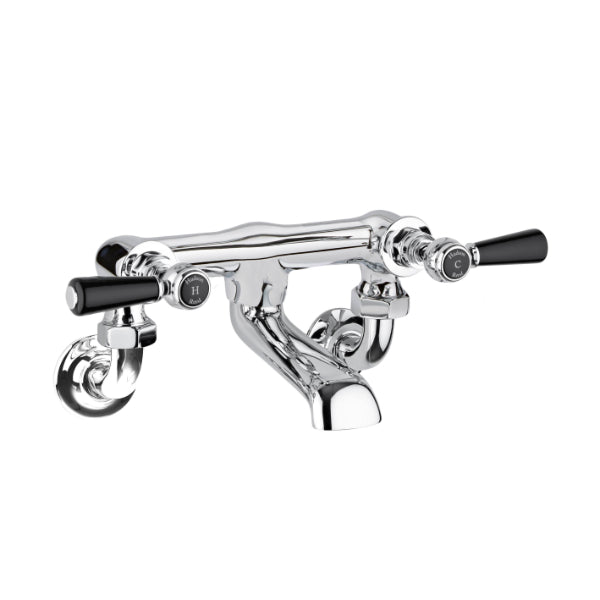 Claremont Dual Lever Wall Mounted Bath Filler Tap