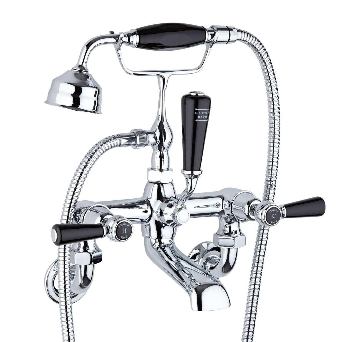 Claremont Topaz Wall Mounted Bath Shower Mixer Tap