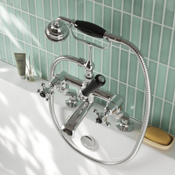Claremont Dome Deck Mounted Bath Shower Mixer Tap