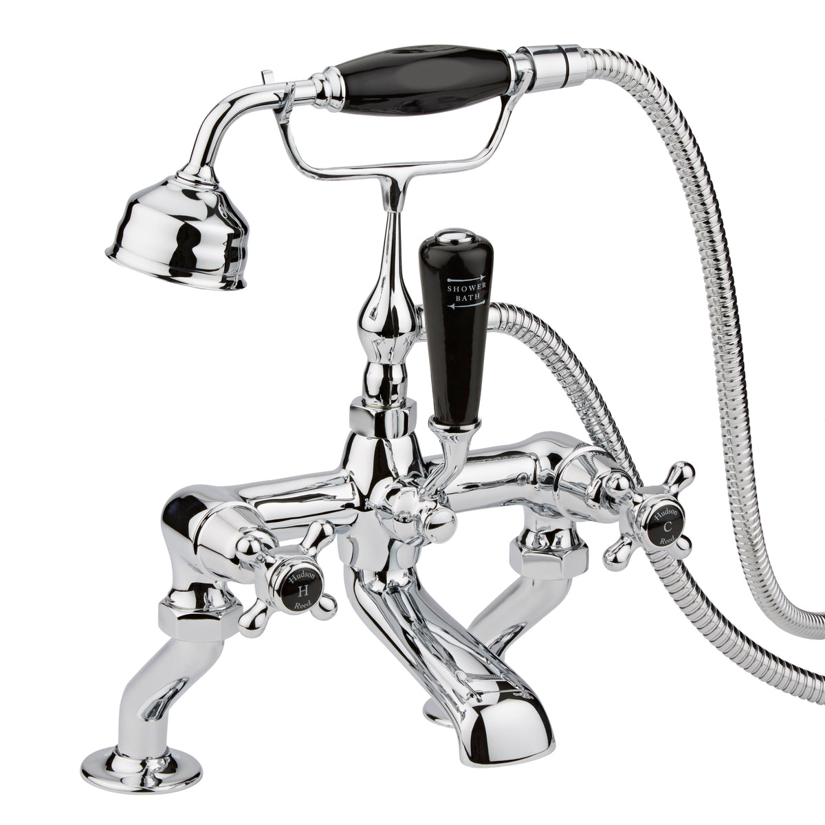 Claremont Topaz Dome Deck Mounted Bath Shower Mixer Tap