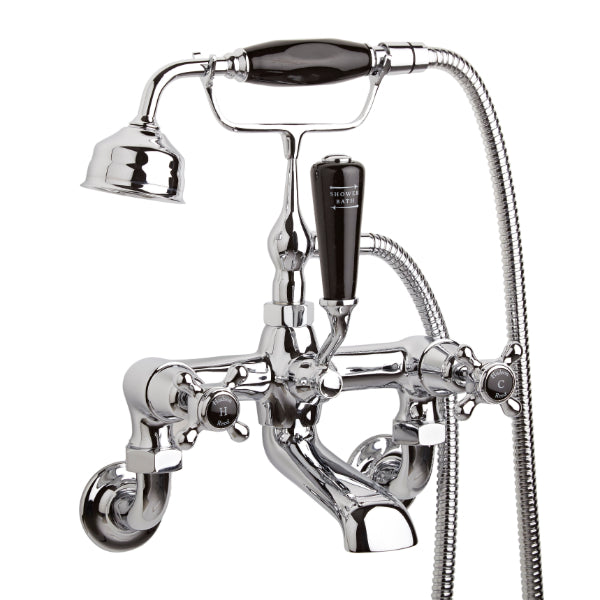 Claremont Dome Wall Mounted Bath Shower Mixer Tap