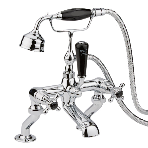 Claremont Dome Deck Mounted Bath Shower Mixer Tap