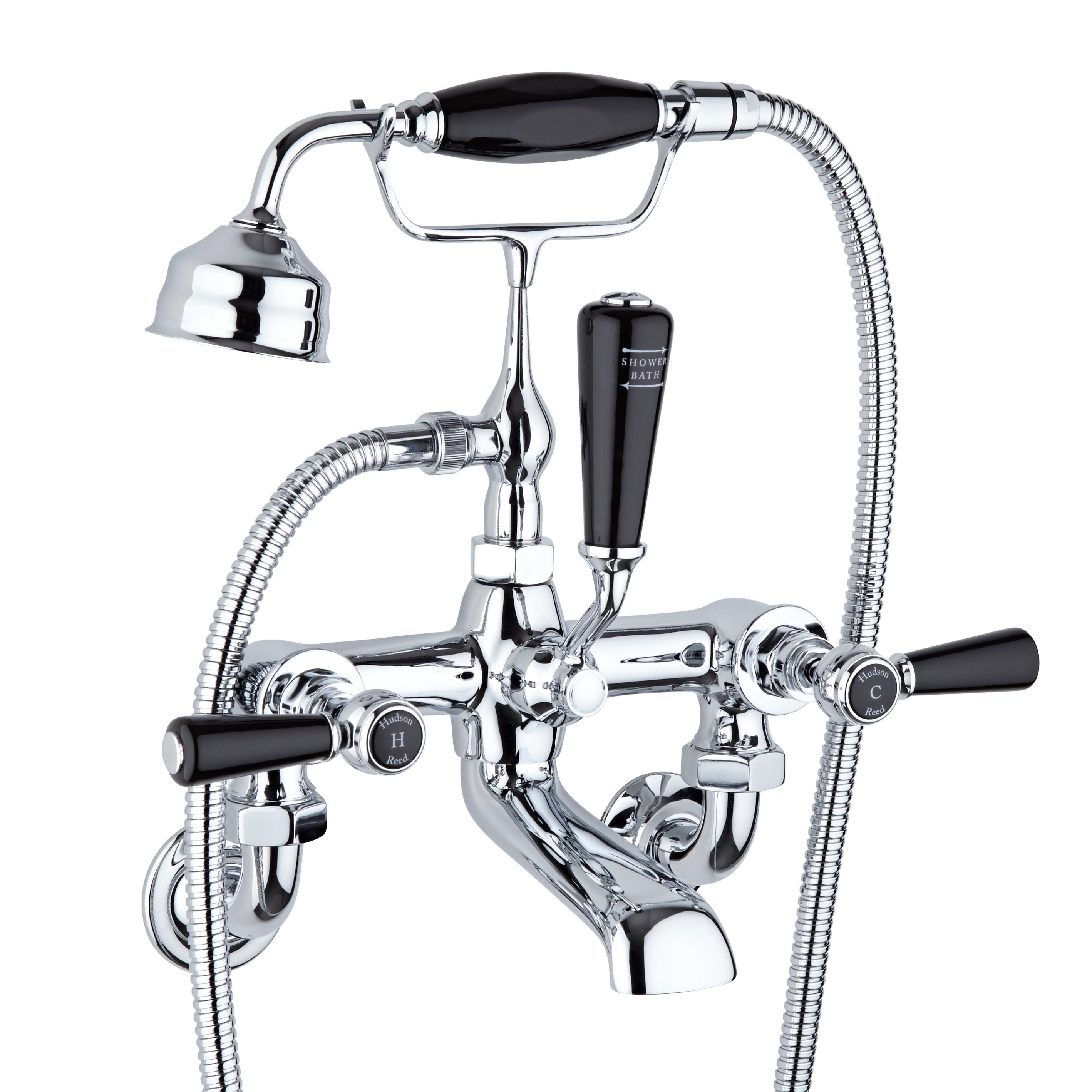 Claremont Topaz Wall Mounted Bath Shower Mixer Tap