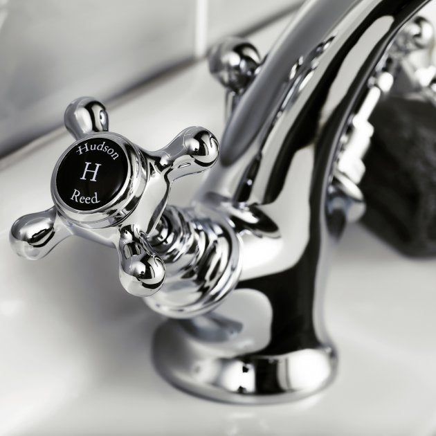 Claremont Topaz Hexagonal Collar Mono Basin Mixer Tap with Pop Up Waste