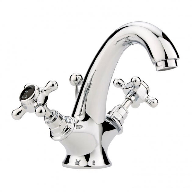 Claremont Topaz Hexagonal Collar Mono Basin Mixer Tap with Pop Up Waste