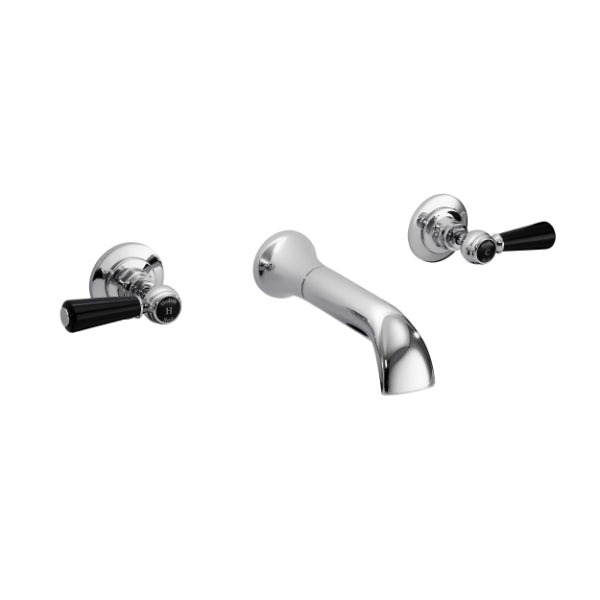 Claremont Dome Collar Lever Wall Mounted Bath Filler Tap