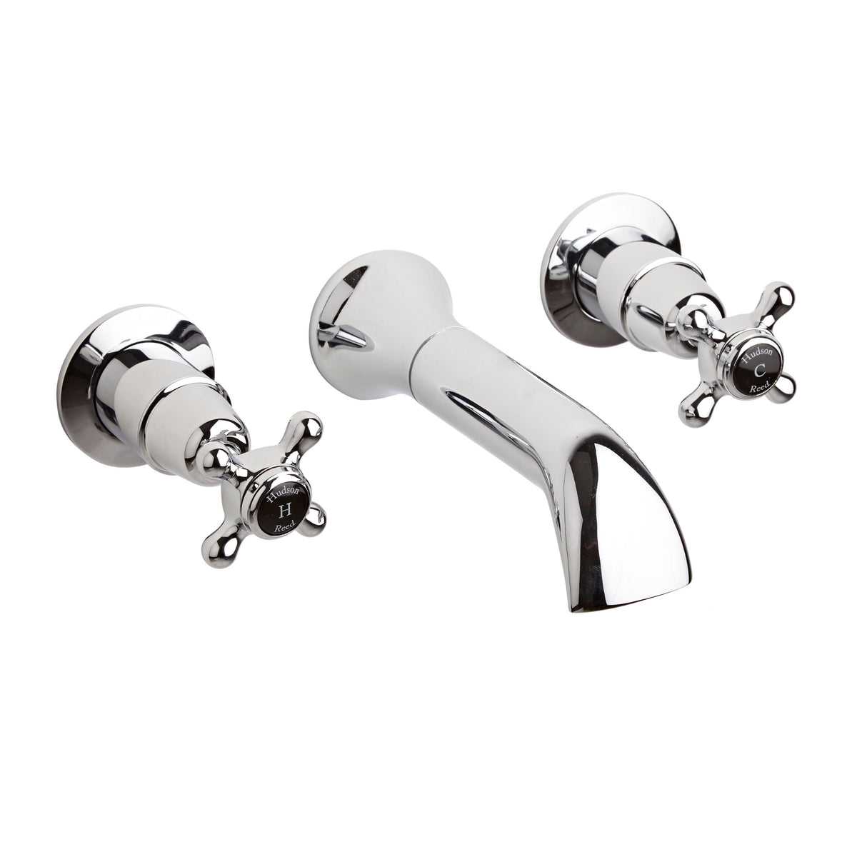Claremont Topaz 3 Hole Wall Mounted Bath Filler Tap