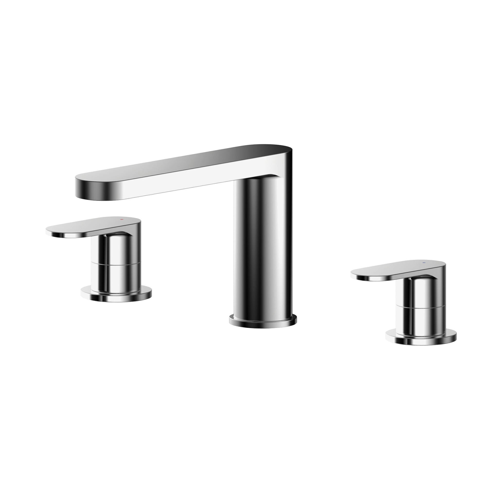 Brent 3 Hole Deck Mounted Bath Filler Tap - Chrome