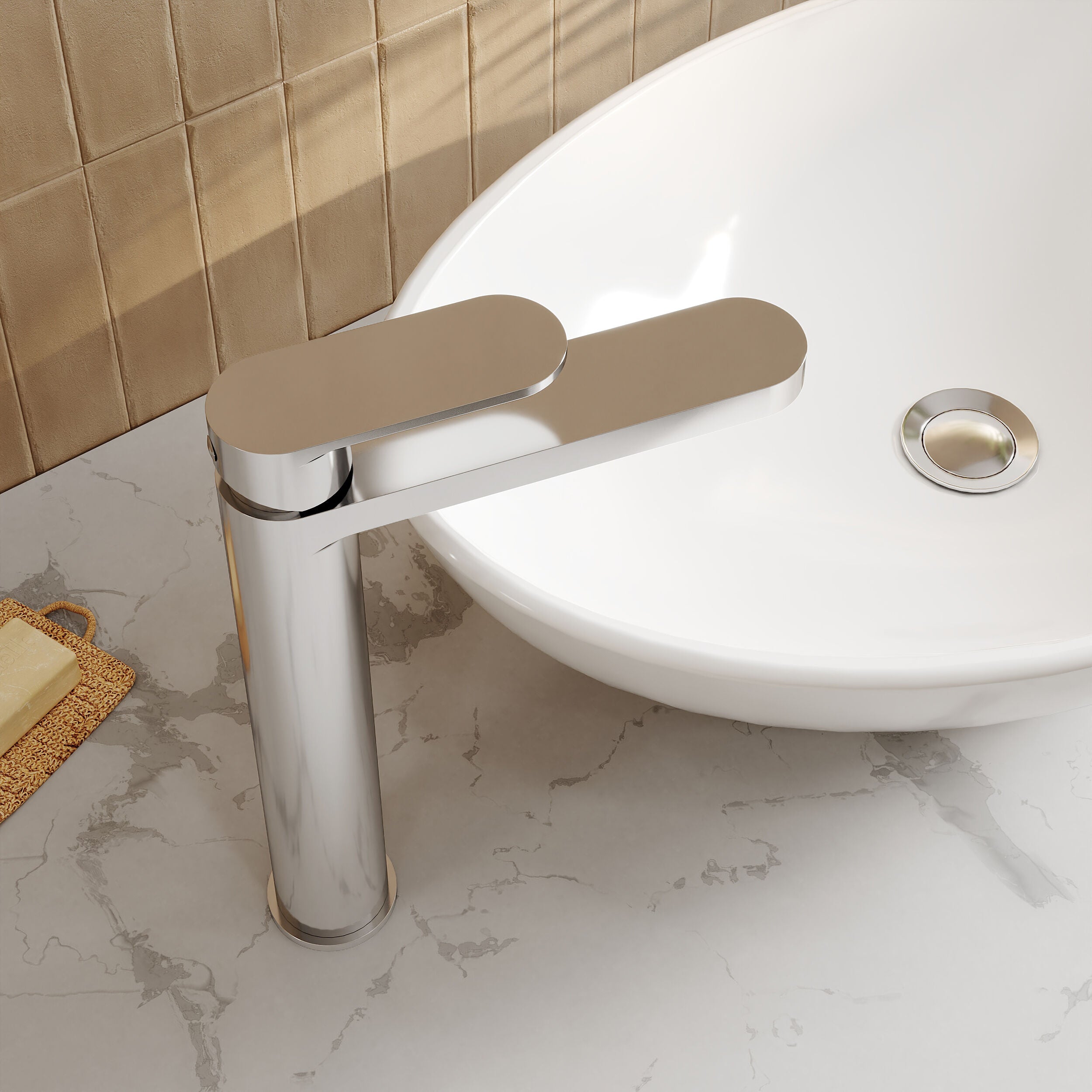 Brent Mono Tall Basin Mixer Tap
