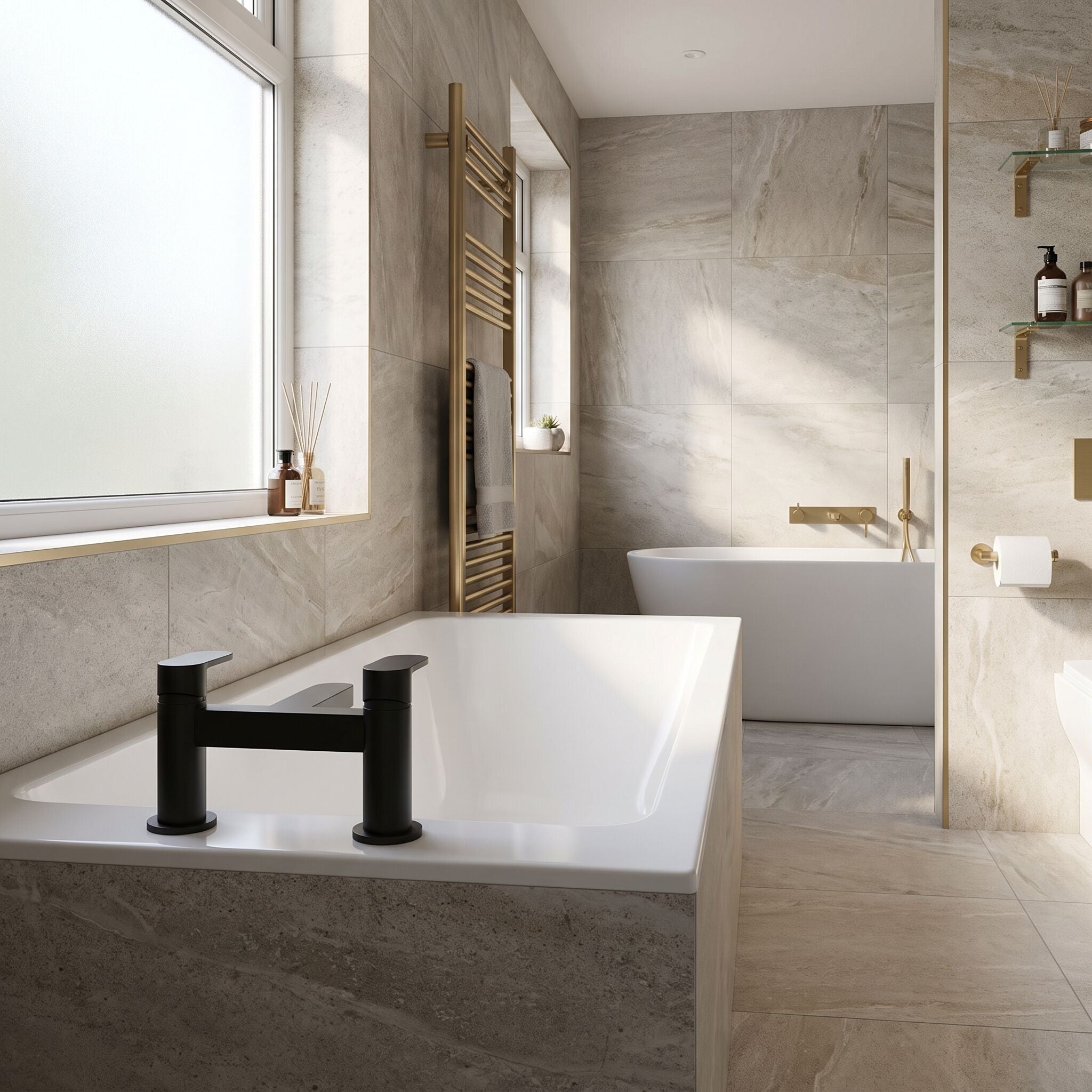 Brent Deck Mounted Bath Filler Tap